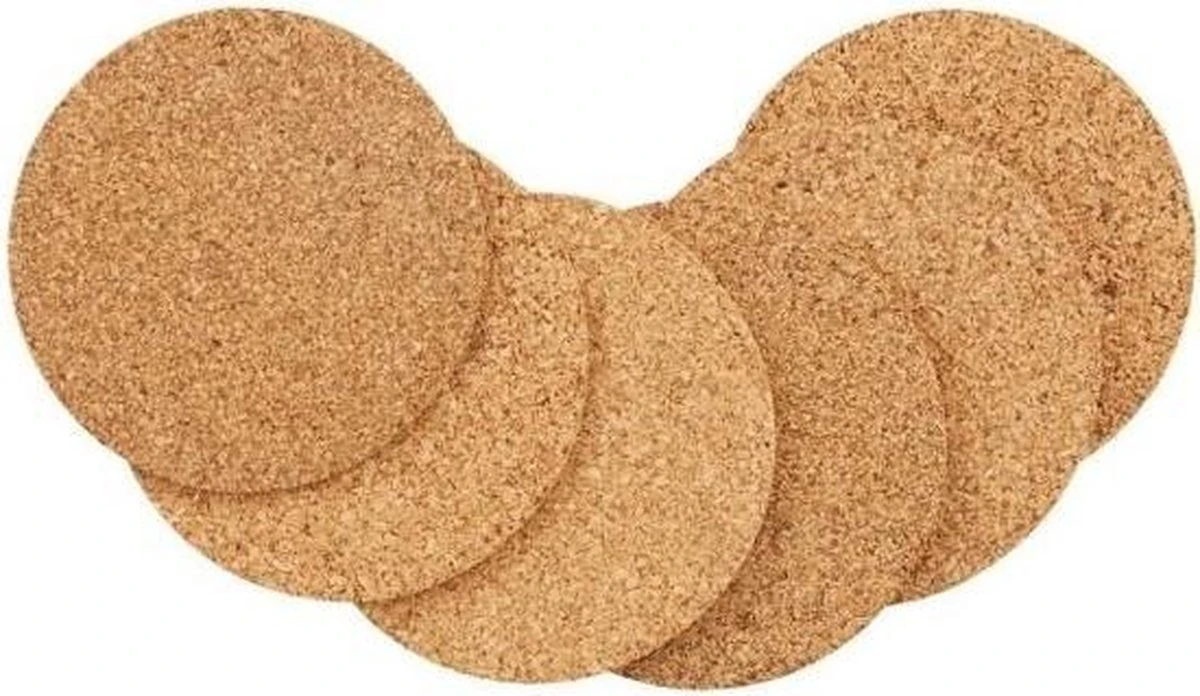 Merkloos 30x Ronde Onderzetters Van Kurk 10 Cm - Viltjes - Kurken Onderzetters 3 Merkloos 30x Ronde Onderzetters Van Kurk 10 Cm - Viltjes - Kurken Onderzetters