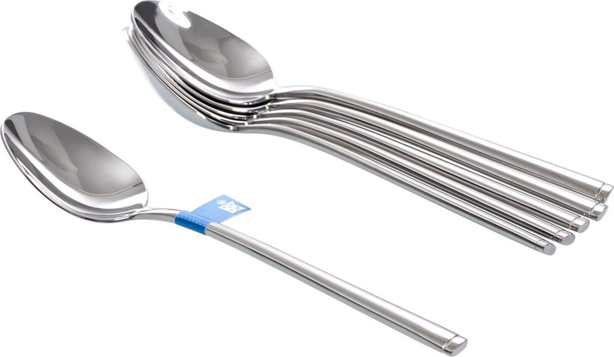 BK Waal Dessertlepels - 6 Stuks - 18/10 Edelstaal 3 BK Waal Dessertlepels - 6 Stuks - 18/10 Edelstaal