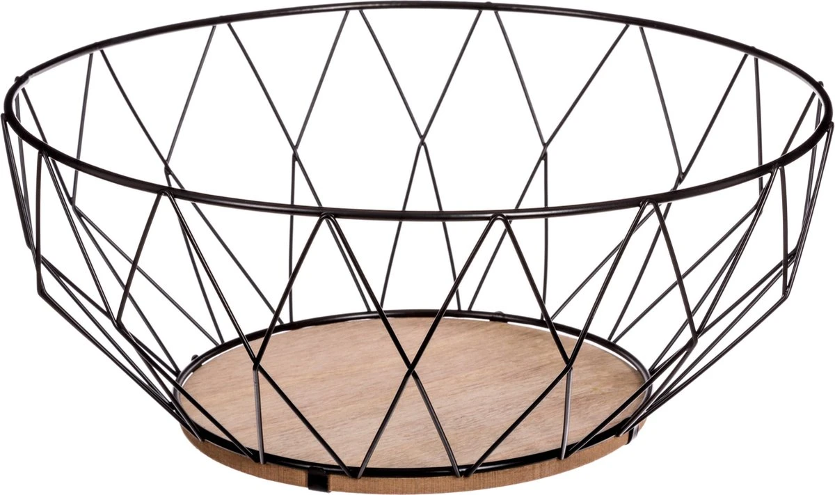 Decoratieve Fruitschaal - Metaal - 28 Cm 3 Decoratieve Fruitschaal - Metaal - 28 Cm