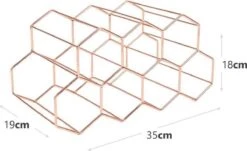 Wijnrek Hexagon 9 Flessen | Flessenrek | Wijn Accessoires | Wijnkast | Wijnrek Metaal | Wijnrekken | Wijnfleshouder | Wijnhouder | Rosé Goud 19 Wijnrek Hexagon 9 Flessen | Flessenrek | Wijn Accessoires | Wijnkast | Wijnrek Metaal | Wijnrekken | Wijnfleshouder | Wijnhouder | Rosé Goud -Skimask 1200x736 1