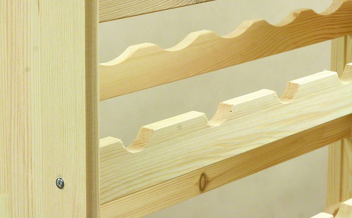 SMH LINE® Wijnrek Voor 30 Flessen - 65x63x26,5 Cm - Hout - Flessenrek 7 SMH LINE® Wijnrek Voor 30 Flessen - 65x63x26,5 Cm - Hout - Flessenrek - Afbeelding 5