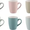 Tavola - Koffiemok - Met Oor - 300ml - Keramiek - Zachte Tinten - 6 Stuks -Skimask 1200x745 2