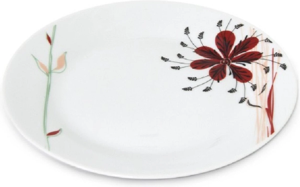 Bella Fiore Premium Serviesset 18 Delig - Serviesset - Bordenset - Borden - 6 Persoons - Elegant Design - Premium Porselein - Wit Met Bloem AR-52 4 Bella Fiore Premium Serviesset 18 Delig - Serviesset - Bordenset - Borden - 6 Persoons - Elegant Design - Premium Porselein - Wit Met Bloem AR-52 - Afbeelding 2