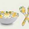 Arca Italy - Saladeschaal Met Bestek - 100% Melamine - Vaatwasbestendig - 30 Cm - Lemon Collectie -Skimask 1200x757 4