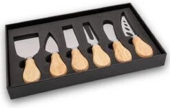 Timmers Trading - Kaasmes Set - Voor Alle Kaassoorten - 6 Delig Hout -Skimask 1200x763