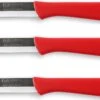 Solingen Schilmesje - RVS Glad - 16 Cm Met Dun Heft - Rood - 3 Stuks -Skimask 1200x765