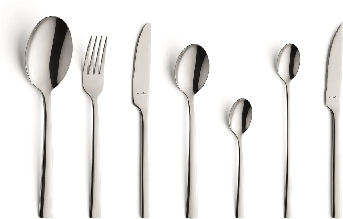 Amefa Manille - 42 Delige All You Need Bestekset - 6 Personen - Zilver - Complete Set Bestek 5 Amefa Manille - 42 Delige All You Need Bestekset - 6 Personen - Zilver - Complete Set Bestek - Afbeelding 3