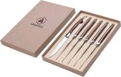 Laguiole Steakmessen - Exclusieve Set (6 Stuks) - Walnoot Hout - Steakmessen - Steakmes - Laguiole
