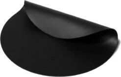 Jay Hill Placemats - Vegan Leer - Zwart - ø 38 Cm - 6 Stuks