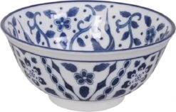 Tokyo Desig Studio - Mixed Bowls - Blue Designs - 15x7 Cm, 550 Ml - Set Van 4 Kommen In Luxe Geschenkdoos -Skimask 1200x770 5