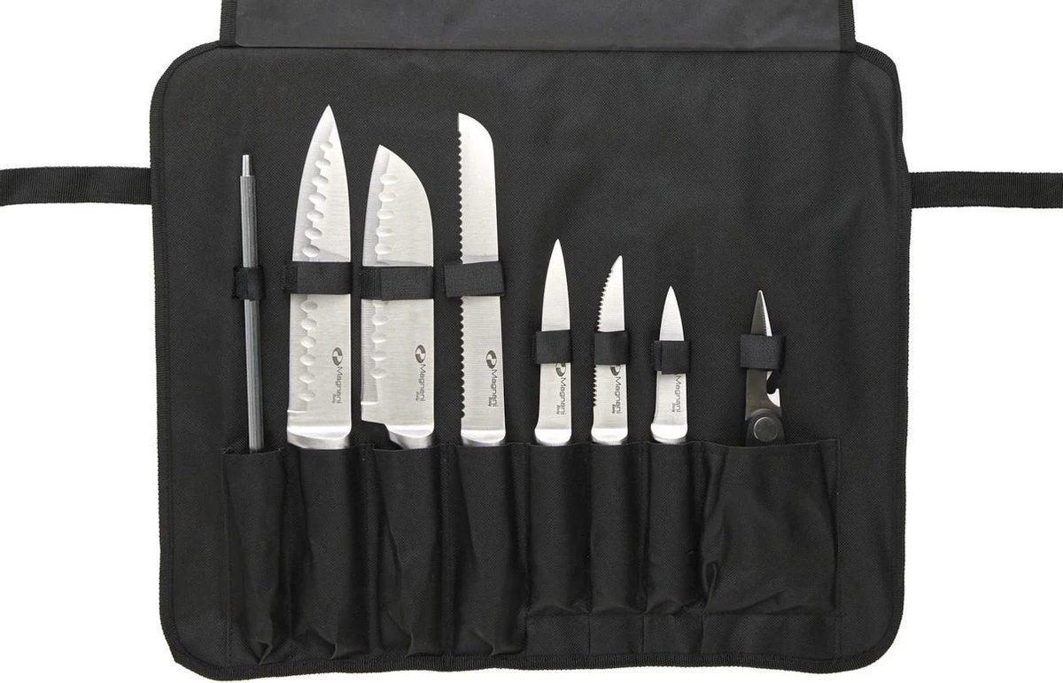 Magnani Messenset – Set Van 8 – Zilver – RVS Keukenmessen – Magnetisch 10 Magnani Messenset – Set Van 8 – Zilver – RVS Keukenmessen – Magnetisch - Afbeelding 8
