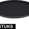 Merkloos 2x Zwarte Horeca Dienbladen Met Anti-slip Laag Rond 35 Cm - Dienbladen -Skimask 1200x774 6