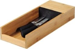 Merkloos FSC® Bamboe Houten - Liggend La Messenblok Zonder Messen - Messenhouder Voor In De Lade- Messenblok Universeel - 15 X 6 X 39.5 Cm -Skimask 1200x779 2