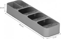 Springos Multifunctionele Bestekbak | Besteklade | Bestek Organizer | Kunststof | 39 X 11 X 5.5 CM -Skimask 1200x782 3