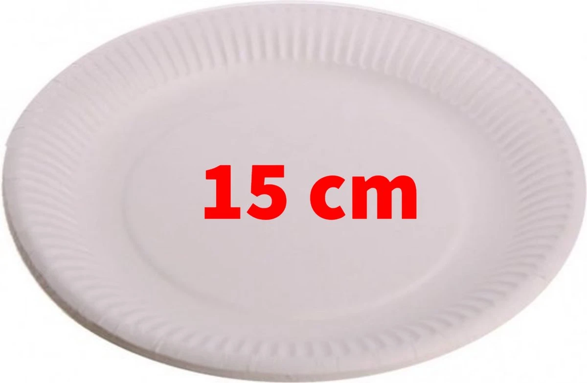 Merkloos 100x Kartonnen Bordjes Wit 15 Cm - Wegwerp Borden - Feest/verjaardag/BBQ Borden 3 Merkloos 100x Kartonnen Bordjes Wit 15 Cm - Wegwerp Borden - Feest/verjaardag/BBQ Borden