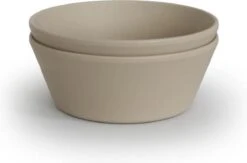 Siliconen Kommen - Mushie - Vanille - Set 2