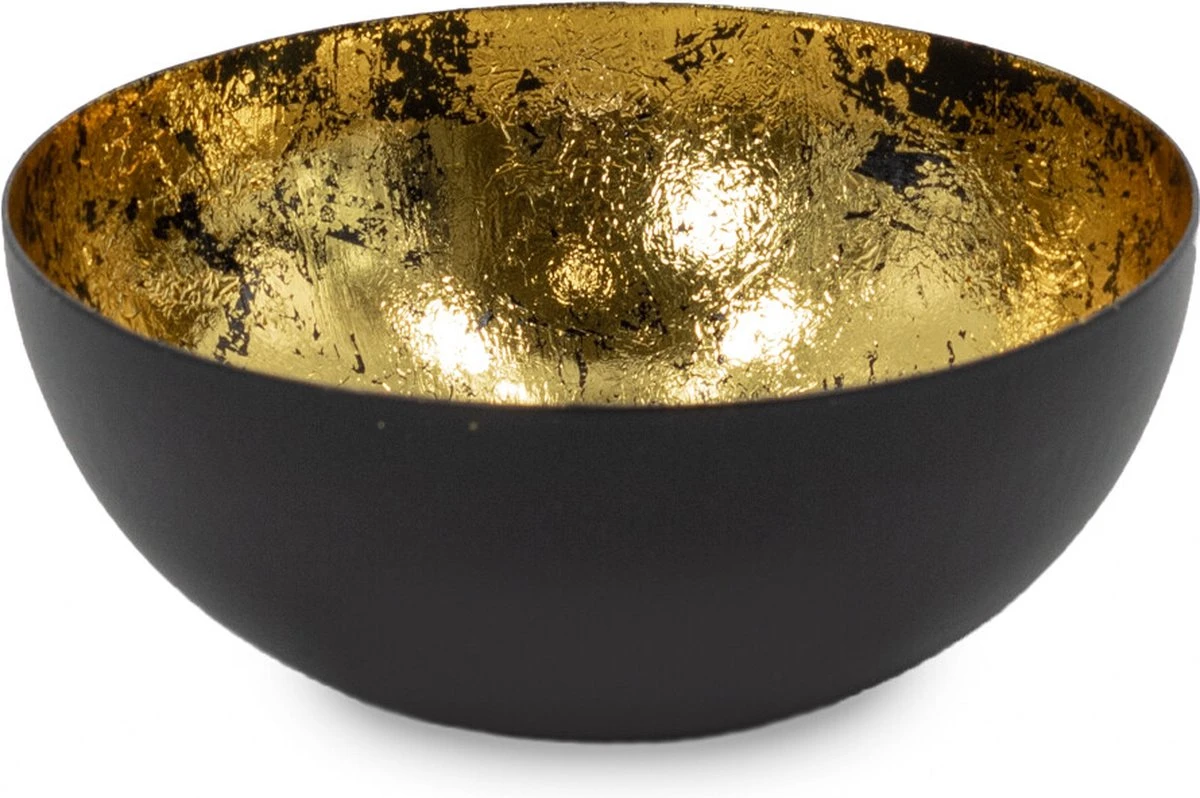 Schaaltje Zwart Met Goud 3 Schaaltje Zwart Met Goud