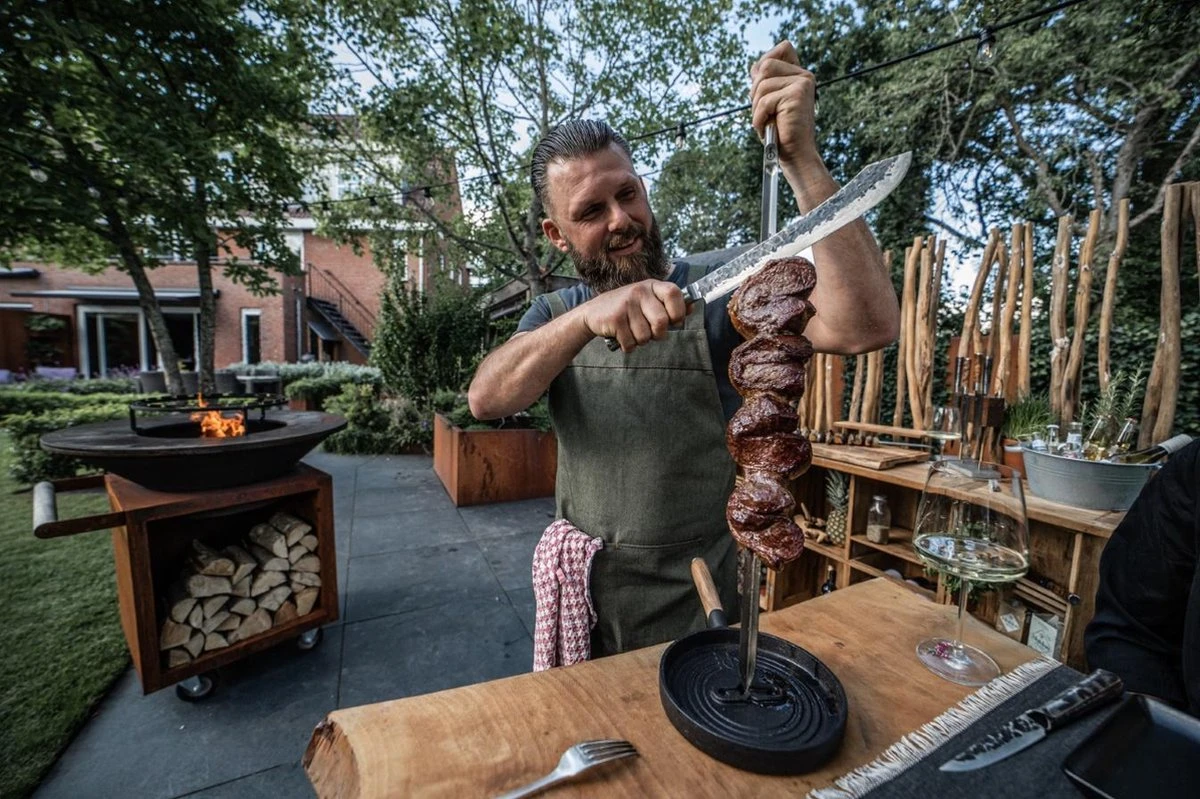 Forged Olive Slagersmes 25.5cm - Olijfhout - In Houten Giftbox 10 Forged Olive Slagersmes 25.5cm - Olijfhout - In Houten Giftbox - Afbeelding 8