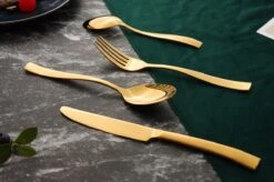 Bestekset - Bestek Goud -24 Delig-Zwitsers Kwaliteit-Complete Set-100% Roestvrijstaal-Gold 24k-Goud 24K -Skimask 1200x799 112