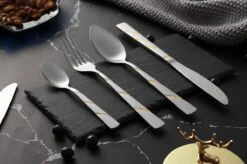 Swiss Pro+ Bestekset In Koffer-72 Delig-12 Persoons-Zwitsers Kwaliteit-Complete Set-100% Roestvrijstaal-Modern Gold 17 Swiss Pro+ Bestekset In Koffer-72 Delig-12 Persoons-Zwitsers Kwaliteit-Complete Set-100% Roestvrijstaal-Modern Gold -Skimask 1200x799 137