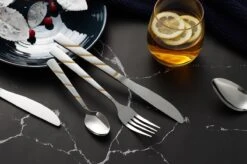 Swiss Pro+ Bestekset In Koffer-72 Delig-12 Persoons-Zwitsers Kwaliteit-Complete Set-100% Roestvrijstaal-Modern Gold 18 Swiss Pro+ Bestekset In Koffer-72 Delig-12 Persoons-Zwitsers Kwaliteit-Complete Set-100% Roestvrijstaal-Modern Gold -Skimask 1200x799 138