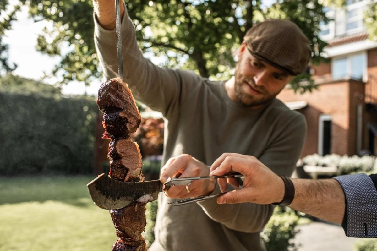 Forged Olive Slagersmes 25.5cm - Olijfhout - In Houten Giftbox 9 Forged Olive Slagersmes 25.5cm - Olijfhout - In Houten Giftbox - Afbeelding 7