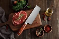 KitchenMonster® Nakiri Hakmes Van Duits Staal - Hakbijl Nakiri Mes Met Pakkahout Handvat - Japans Mes 30 Cm -Skimask 1200x800 132