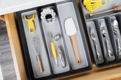 Madesmart Bestekbak - Besteklade 3 Vakken - Antraciet -Skimask 1200x800 149