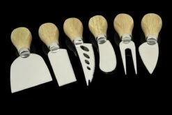 Timmers Trading - Kaasmes Set - Voor Alle Kaassoorten - 6 Delig Hout -Skimask 1200x800