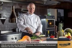 NAZROM® Professioneel Koksmes 20 CM, Inclusief Messenslijper, Mes- En Vingerbeschermer, Duurzaam En Vlijmscherp -Skimask 1200x800 42