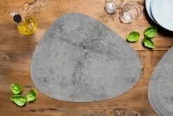 Placemat Organisch - Placemats Organic - Onderleggers - Beton Print - Grijs - Patronen - 10 Stuks -Skimask 1200x800 514