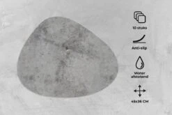 Placemat Organisch - Placemats Organic - Onderleggers - Beton Print - Grijs - Patronen - 10 Stuks -Skimask 1200x800 517