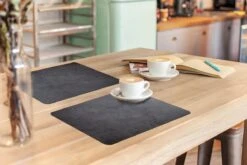 Placemats - Beton Print - Grijs - Industrieel - Onderleggers Placemat - Placemat - Onderlegger - 6 Stuks - 45x30 Cm -Skimask 1200x800 529