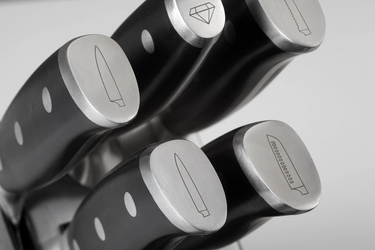 Diamant Sabatier Integra Messenblok - 5-delig - RVS/POM - Eikenhout 4 Diamant Sabatier Integra Messenblok - 5-delig - RVS/POM - Eikenhout - Afbeelding 2