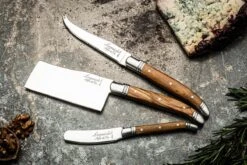 Laguiole Style De Vie Kaasmessenset Luxury Line - 3-delig - Olijfhout -Skimask 1200x800 9