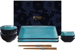 Tokyo Design Studio Glassy Turquoise Sushi Servies - 8 Delig - 2 Persoons 11 Tokyo Design Studio Glassy Turquoise Sushi Servies - 8 Delig - 2 Persoons -Skimask 1200x801 24
