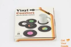 Merkloos Vinyl Platen Onderzetters Voor Glazen | LP Onderzetters (6 Stuks) | Onderzetters Met Anti-slip -Skimask 1200x801 37