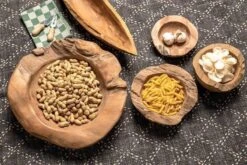 Fruitschaal Large - ø40-45 Cm - Glossy - Blank - Teak -Skimask 1200x801 39