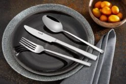 Sola Bestekset Luxor - Modern - 9 Persoons - 90 Delig - Zilverwit Edelstaal 18/10 - RVS - Zilver -Skimask 1200x801 7