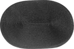 Merkloos EVER HOME Placemats- 4 STUKS - Ovaal - Placemat - Zwart - 45x30cm -Skimask 1200x804 15