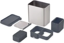 Joseph Joseph Surface Messenblok En Keukenhulphouder - Rvs - 18 X 20 X 13 Cm - Zilverkleurig -Skimask 1200x806