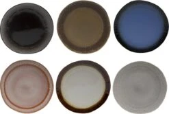 Tavola - Dinerborden - Earth Serie - Ø27cm - Aardewerk - 6 Stuks - Aarde Tinten - Servies