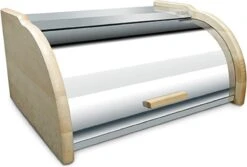 Broodtrommel – Voor 2 Broden – Broodtrommels – Brooddoos – Brood Bewaardoos - RVS – Zilver