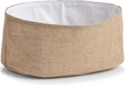 1x Jute Brood Serveer Mandjes 26 X 18 Cm - Zeller - Keukenbenodigdheden - Tafel Dekken - Ontbijten/Brunchen/Lunchen - Broodjes/bolletjes Serveren - Broodmanden -Skimask 1200x811 9