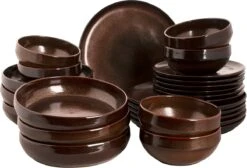 Palmer Serviesset Bama Copper Stoneware 6-persoons 24-delig Koper -Skimask 1200x814 6
