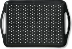 Dienblad Rechthoekig - Anti-slip Dienblad - Diep Dienblad Met Antislip - Met Handvatten - 45.5 X 32 X 4.5 Cm - Kleur: Zwart -Skimask 1200x823 19
