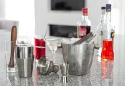 BARcrafts Cocktailshaker Set - Cocktail Set - 7-delig - Roestvrij Staal -Skimask 1200x827