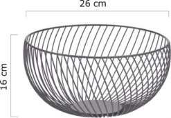 Fruitmand – Fruitschaal – Fruitmand Zwart – ø26cm H 16cm -Skimask 1200x828 11