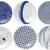 Royal Doulton Pacific - Gebaksbordjes Set - Porselein - Wit / Blauw - ⌀ 16 Cm - 6 Stuks -Skimask 1200x828 6
