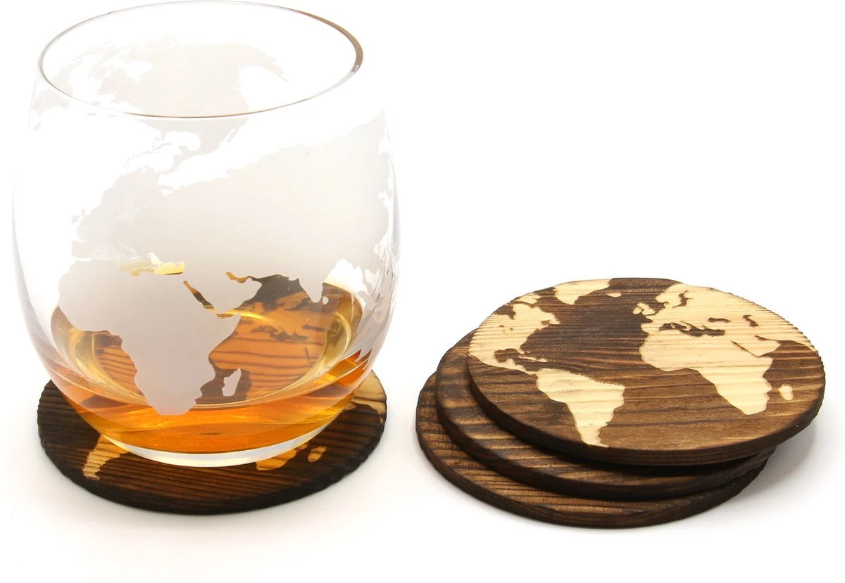 Whisiskey Wereldkaart Onderzetters - Whisky Onderzetter - Onderzetters Voor Glazen - Coasters - Onderzetters Design - Whiskey Glazen - Cadeau Voor Man & Vrouw - Cadeau Voor Mannen En Vrouwen 5 Whisiskey Wereldkaart Onderzetters - Whisky Onderzetter - Onderzetters Voor Glazen - Coasters - Onderzetters Design - Whiskey Glazen - Cadeau Voor Man & Vrouw - Cadeau Voor Mannen En Vrouwen - Afbeelding 3